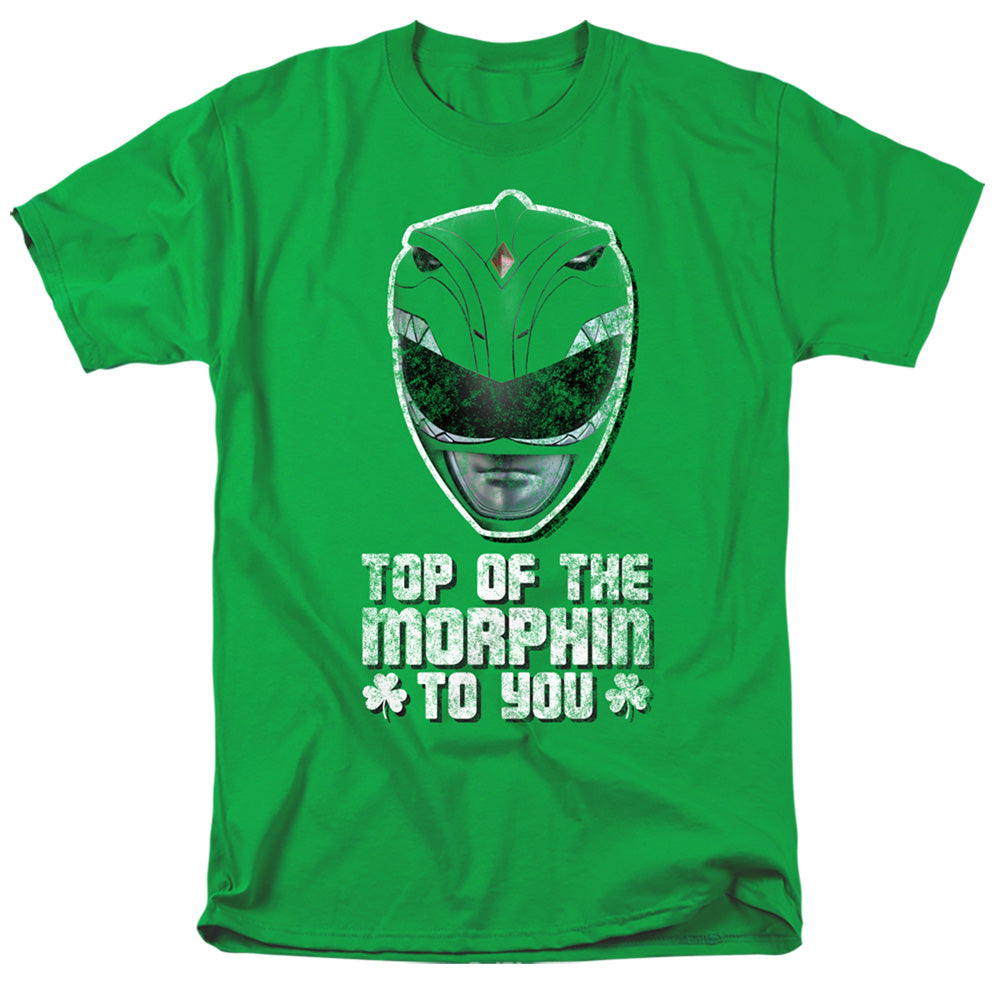 Power Rangers Top Of The Morphin To You Mens T Shirt Kelly Green Officially Licensed