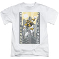 Power Rangers White Ranger Duo Juvenile Kids Youth T Shirt White Officially Licensed