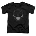 Power Rangers Black Ranger Mask Toddler Kids Youth T Shirt Black Officially Licensed