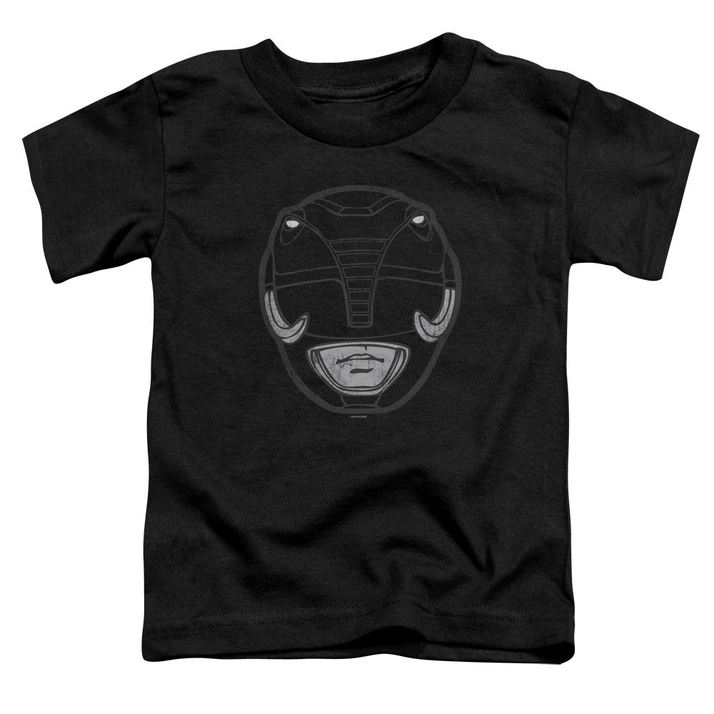 Power Rangers Black Ranger Mask Toddler Kids Youth T Shirt Black Officially Licensed