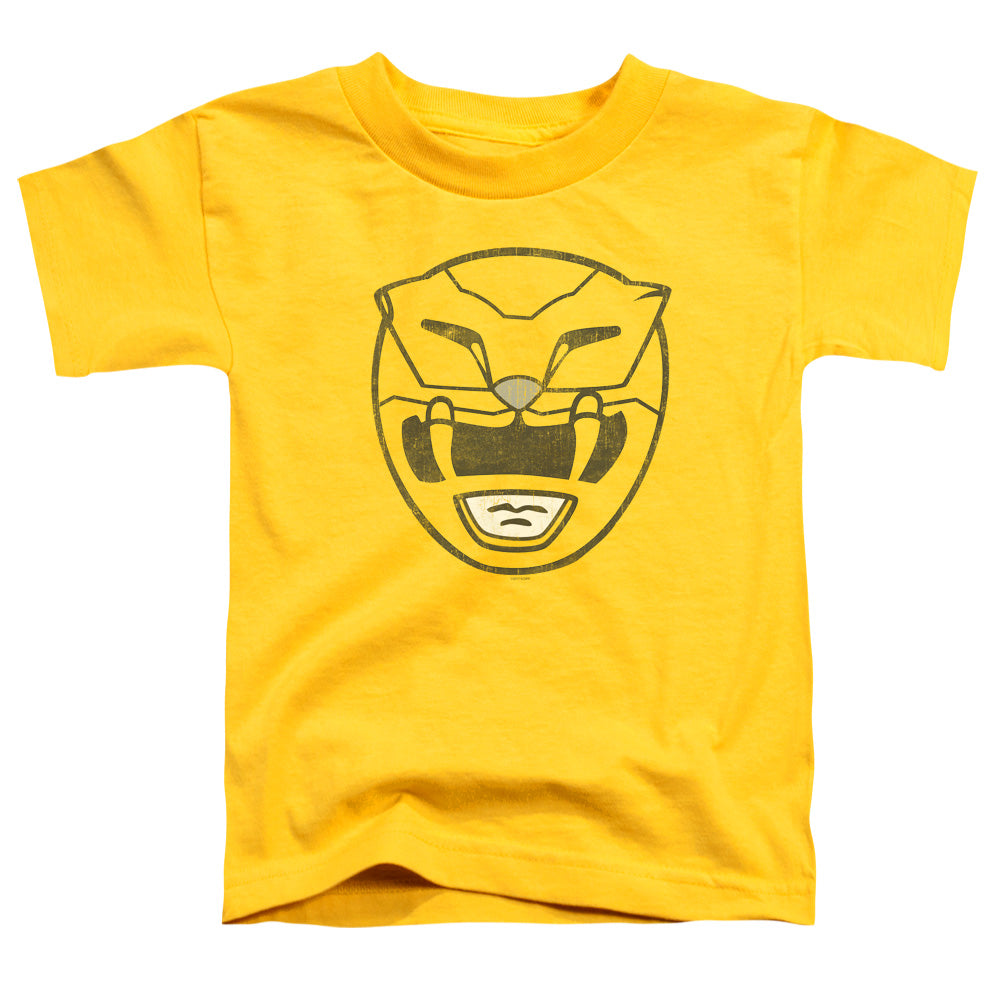 Power Rangers Yellow Ranger Mask Toddler Kids Youth T Shirt Yellow Officially Licensed