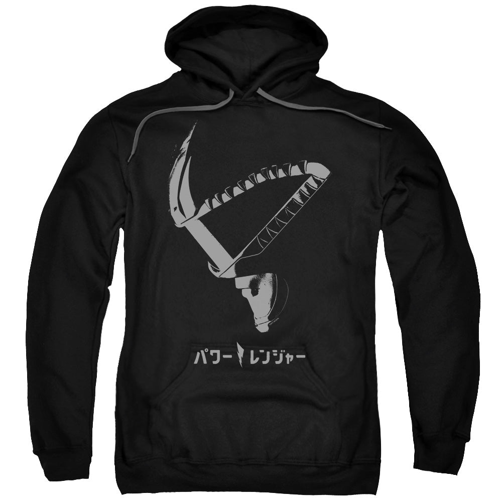 Power Rangers Helmet Mens Hoodie Black Officially Licensed
