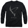 Power Rangers Helmet Mens Long Sleeve Shirt Black Officially Licensed