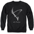Power Rangers Helmet Mens Crewneck Sweatshirt Black Officially Licensed