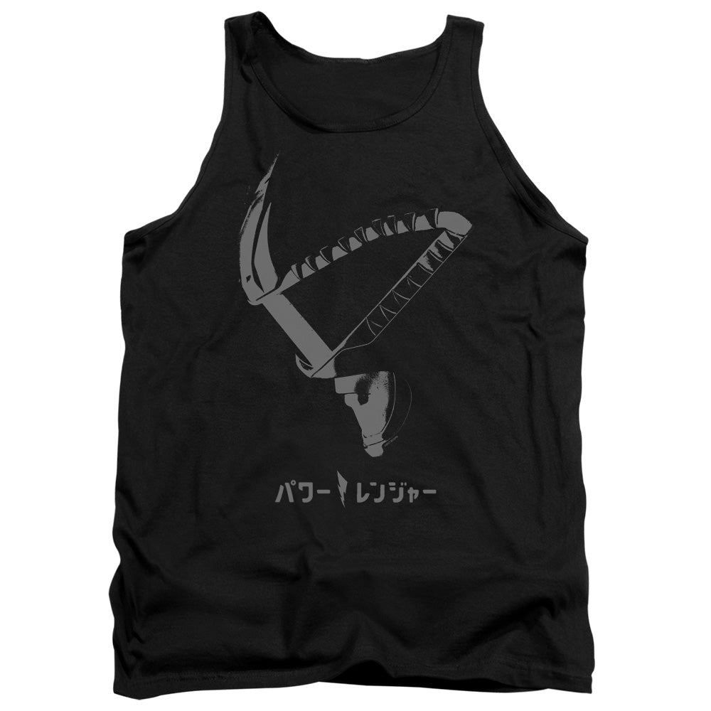 Power Rangers Helmet Mens Tank Top Shirt Black Officially Licensed