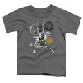 Power Rangers Black Ranger Toddler Kids Youth T Shirt Charcoal Officially Licensed