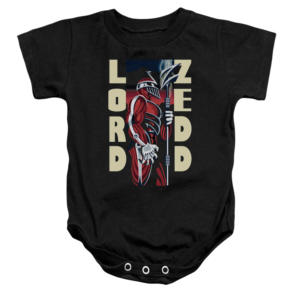 Power Rangers Zedd Deco Infant Baby Snapsuit Black Officially Licensed