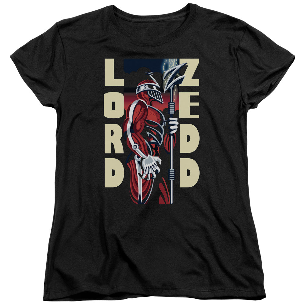 Power Rangers Zedd Deco Womens T Shirt Black Officially Licensed