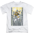 Power Rangers White Ranger Deco Juvenile Kids Youth T Shirt White Officially Licensed