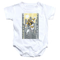Power Rangers White Ranger Deco Infant Baby Snapsuit White Officially Licensed