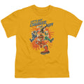 Power Rangers Charged Up Kids Youth T Shirt Gold Officially Licensed