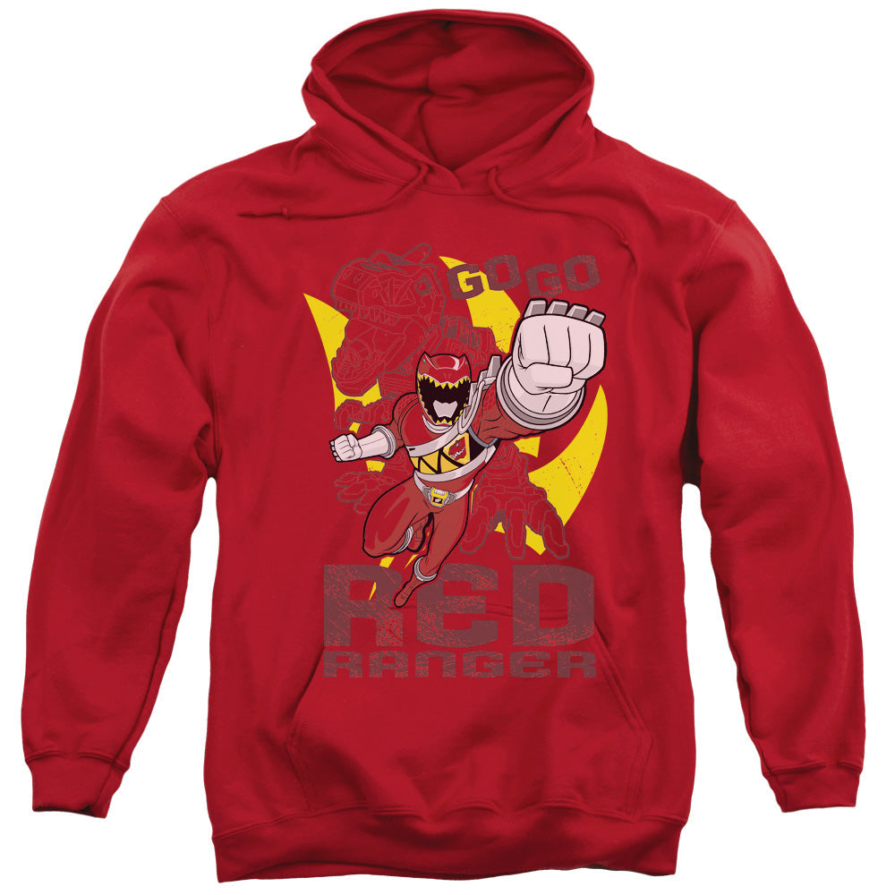 Power Rangers Go Red Mens Hoodie Red Officially Licensed
