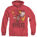 Power Rangers Go Red Heather Mens Hoodie Red Officially Licensed