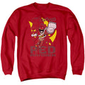 Power Rangers Go Red Mens Crewneck Sweatshirt Red Officially Licensed
