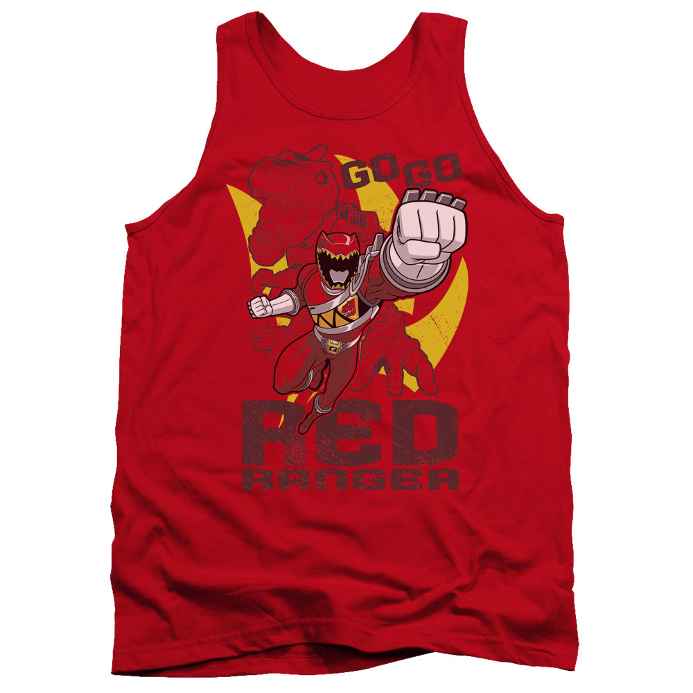 Power Rangers Go Red Mens Tank Top Shirt Red Officially Licensed