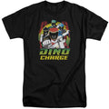 Power Rangers Dino Lightning Mens Tall T Shirt Black Officially Licensed