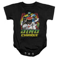 Power Rangers Dino Lightning Infant Baby Snapsuit Black Officially Licensed