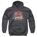 Power Rangers Ninja Blast Kids Youth Hoodie Charcoal Officially Licensed