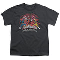 Power Rangers Ninja Blast Kids Youth T Shirt Charcoal Officially Licensed