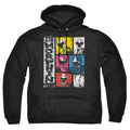 Power Rangers Its Morphin Time Mens Hoodie Black Officially Licensed