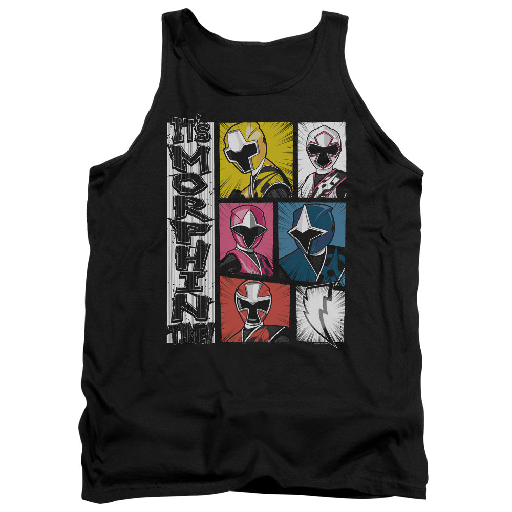Power Rangers Its Morphin Time Mens Tank Top Shirt Black Officially Licensed