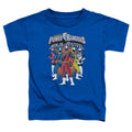 Power Rangers Team Lineup Toddler Kids Youth T Shirt Royal Blue Officially Licensed