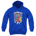Power Rangers Team Lineup Kids Youth Hoodie Royal Blue Officially Licensed