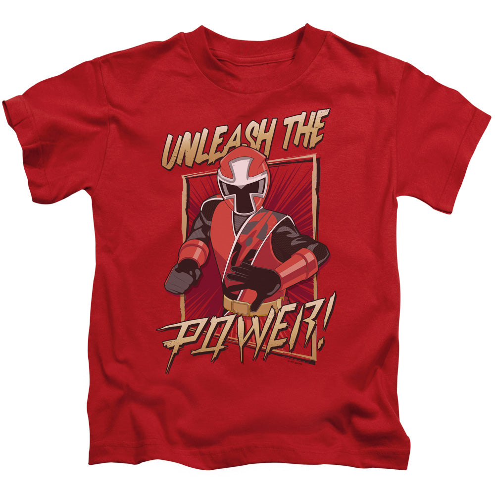Power Rangers Unleash Juvenile Kids Youth T Shirt Red Officially Licensed