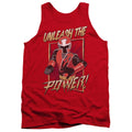 Power Rangers Unleash Mens Tank Top Shirt Red Officially Licensed