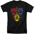 Power Rangers Red Yellow Blue Mens Tall T Shirt Black Officially Licensed