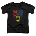 Power Rangers Red Yellow Blue Toddler Kids Youth T Shirt Black Officially Licensed