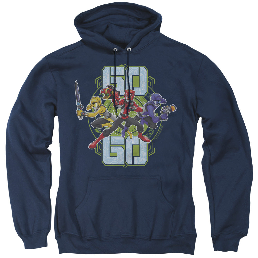 Power Rangers Go Go Mens Hoodie Navy Blue Officially Licensed