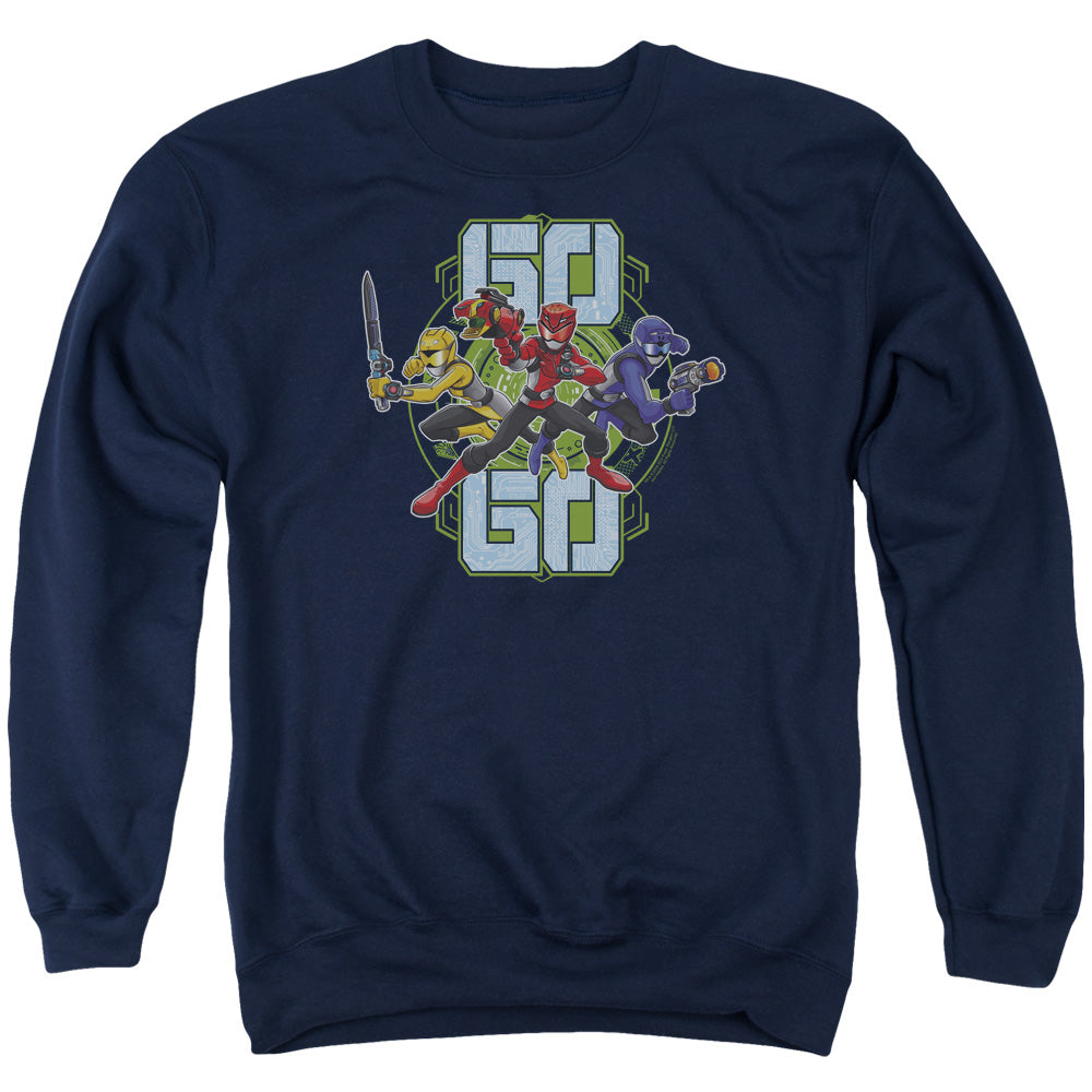 Power Rangers Go Go Mens Crewneck Sweatshirt Navy Blue Officially Licensed