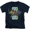 Power Rangers Go Go Juvenile Kids Youth T Shirt Navy Blue Officially Licensed