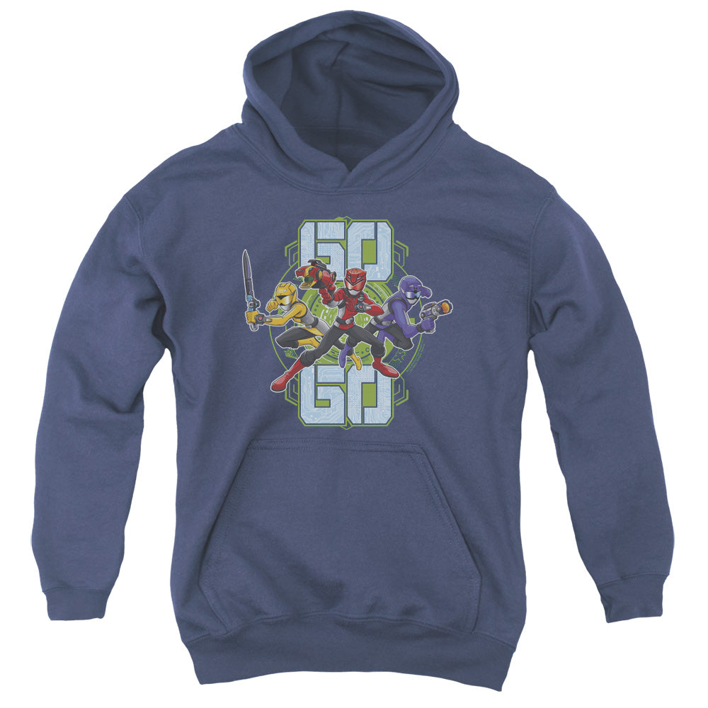 Power Rangers Go Go Kids Youth Hoodie Navy Blue Officially Licensed