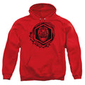 Power Rangers Red Ranger Mens Hoodie Red Officially Licensed