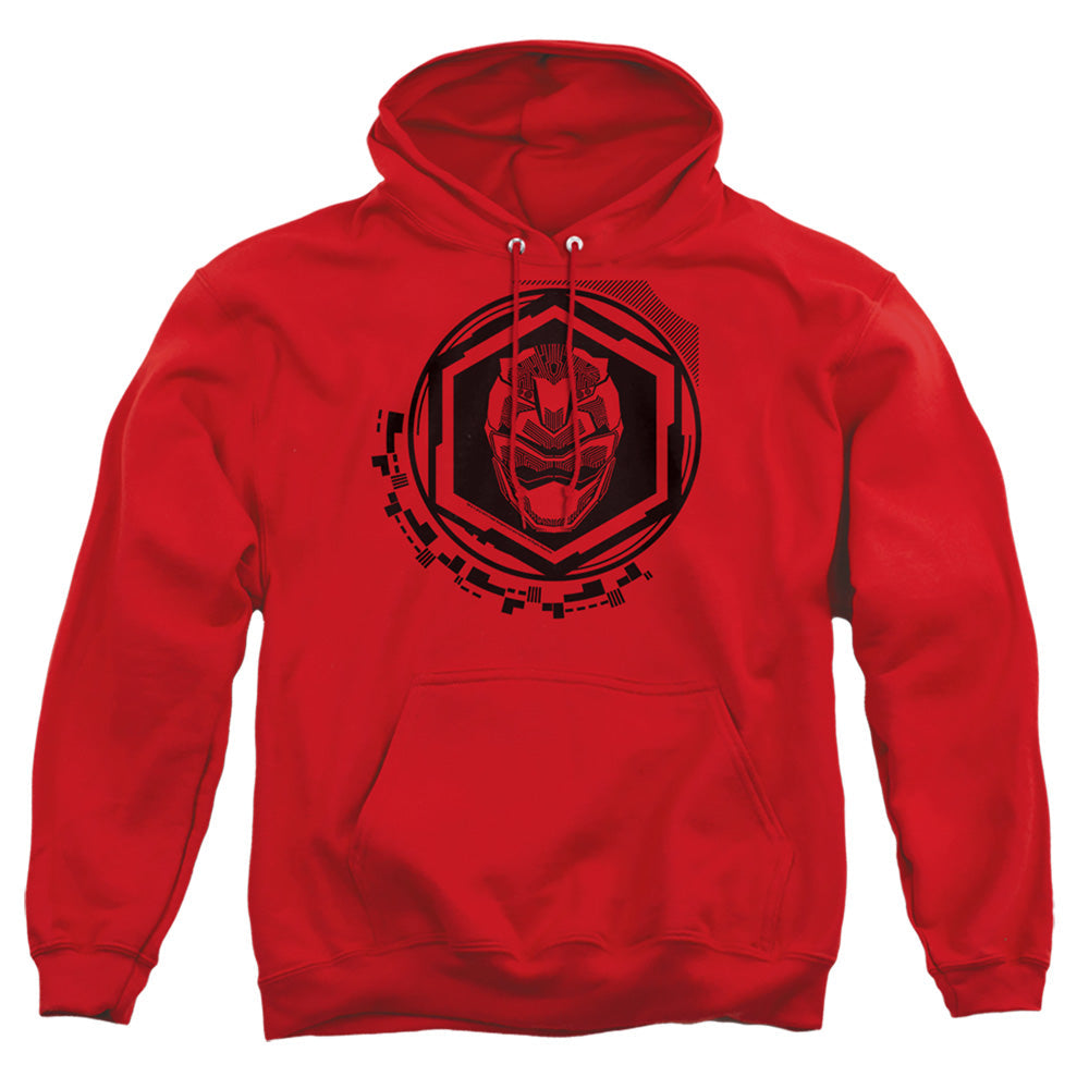 Power Rangers Red Ranger Mens Hoodie Red Officially Licensed