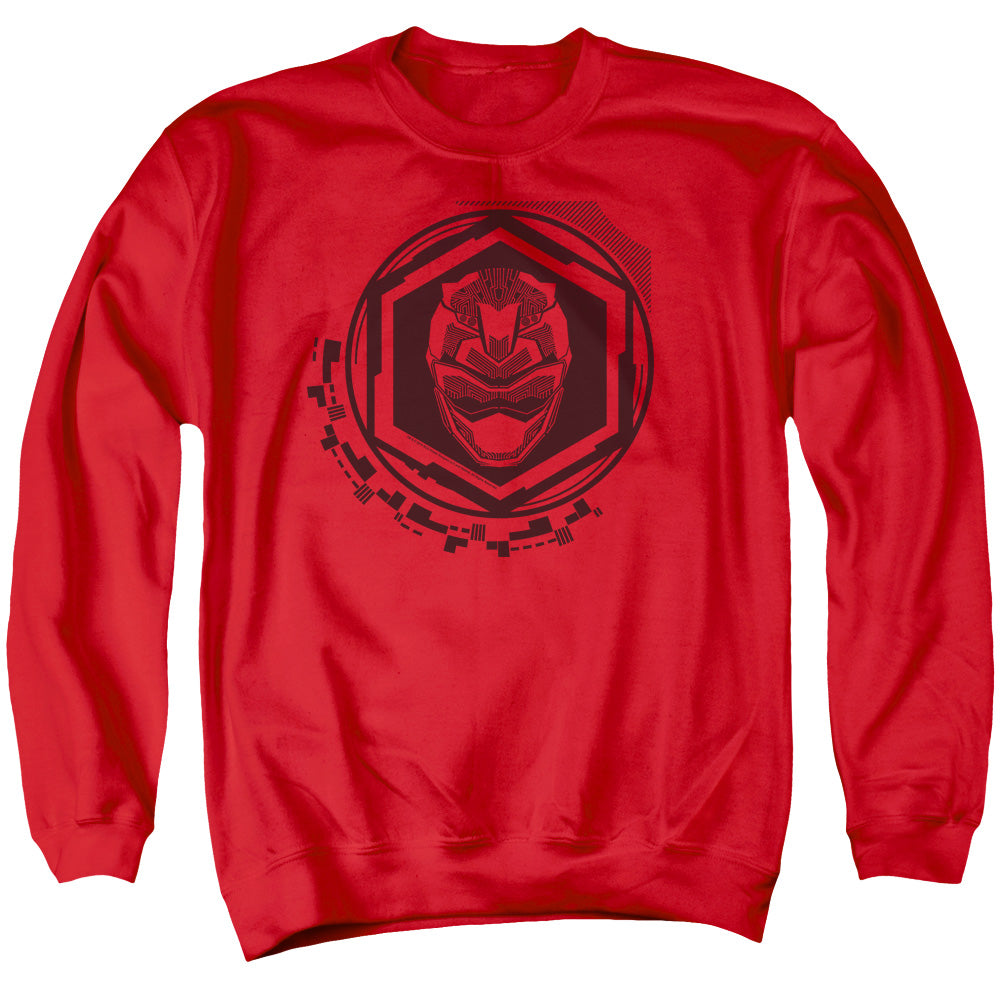 Power Rangers Red Ranger Mens Crewneck Sweatshirt Red Officially Licensed