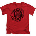 Power Rangers Red Ranger Juvenile Kids Youth T Shirt Red Officially Licensed