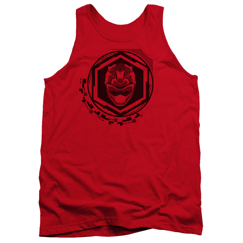 Power Rangers Red Ranger Mens Tank Top Shirt Red Officially Licensed