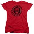 Power Rangers Red Ranger Womens T Shirt Red Officially Licensed