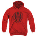 Power Rangers Red Ranger Kids Youth Hoodie Red Officially Licensed