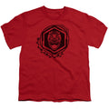 Power Rangers Red Ranger Kids Youth T Shirt Red Officially Licensed
