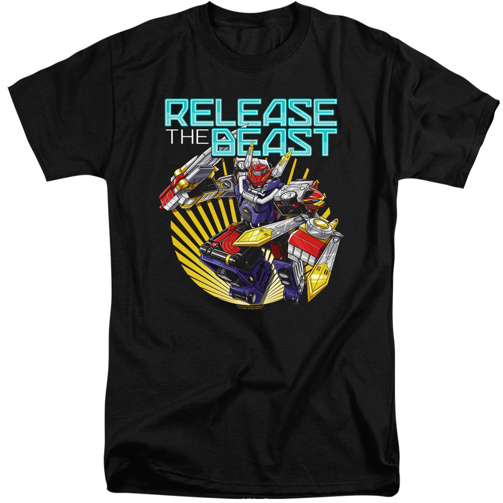 Power Rangers Beast Release Mens Tall T Shirt Black Officially Licensed