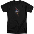 Power Rangers Bolt Sigil Mens Tall T Shirt Black Officially Licensed