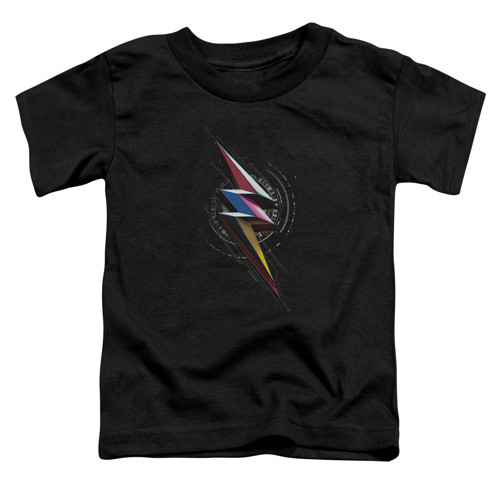 Power Rangers Bolt Sigil Toddler Kids Youth T Shirt Black Officially Licensed