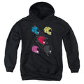 Power Rangers Line Helmets Kids Youth Hoodie Black Officially Licensed