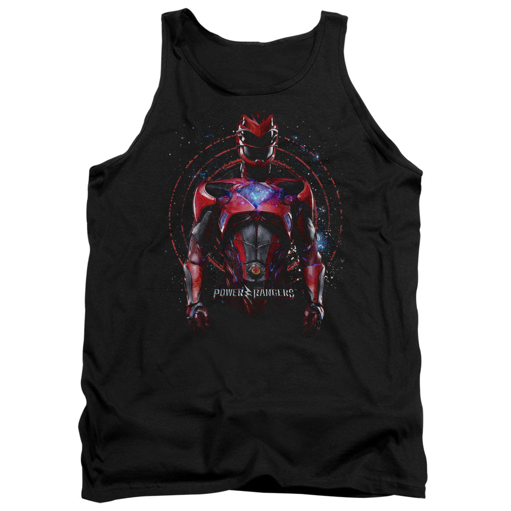 Power Rangers Red Ranger Mens Tank Top Shirt Black Officially Licensed