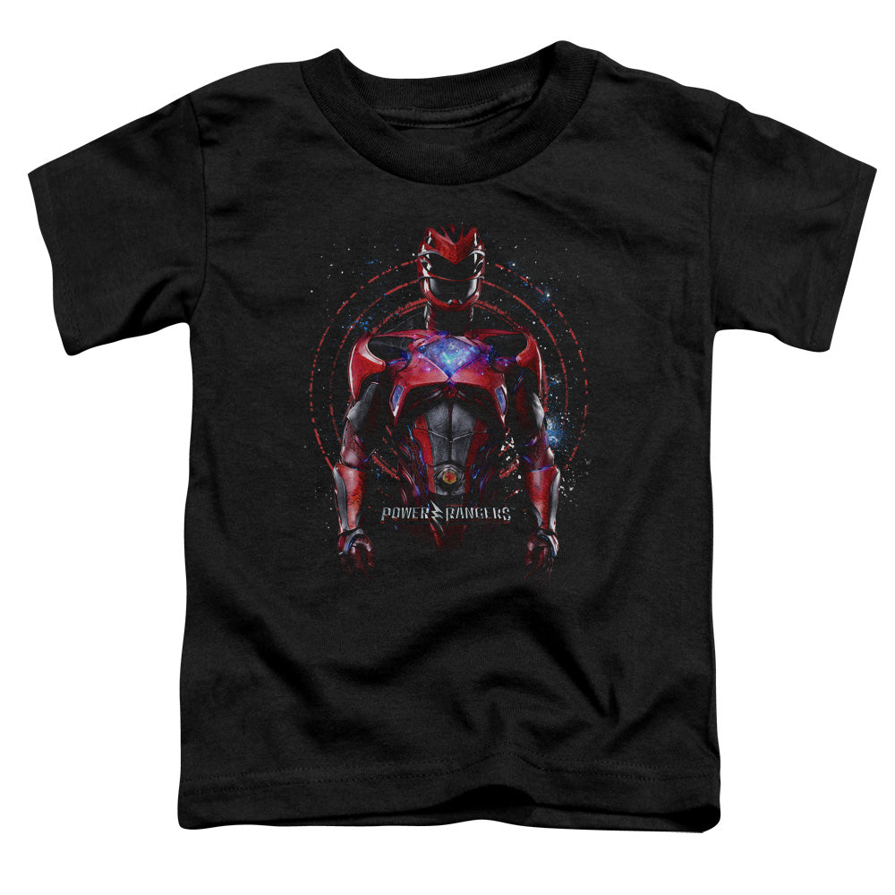 Power Rangers Red Ranger Toddler Kids Youth T Shirt Black Officially Licensed