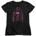 Power Rangers Red Ranger Womens T Shirt Black Officially Licensed